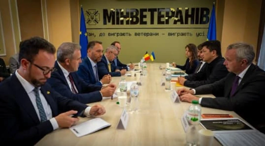 Зустріч представників бельгійської делегації з українськими ветеранами