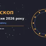 Зоряне небо над містом у вечірніх вогнях, символ добірки гороскопів на 8 вересня 2026 року
