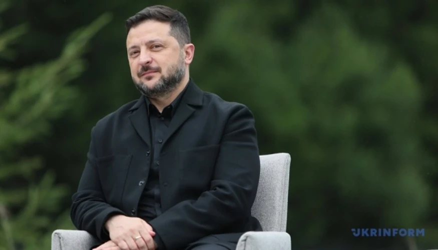 Президент України Володимир Зеленський під час саміту Карпатської вісімки в Івано-Франківській області