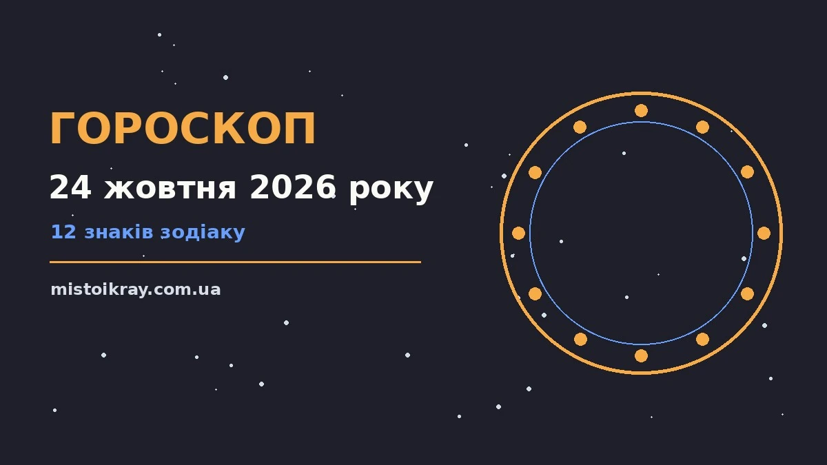 Гороскоп на 24 жовтня 2026 року: 12 знаків, практичні поради на суботу