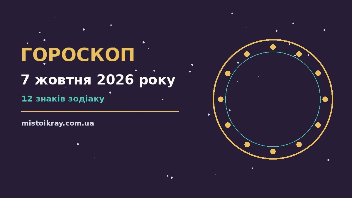 Гороскоп на 7 жовтня 2026 року: ритм дня для 12 знаків про події, зустрічі та вибір