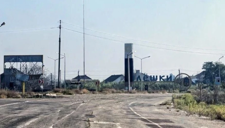 Тимчасово окуповані Олешки у Херсонській області